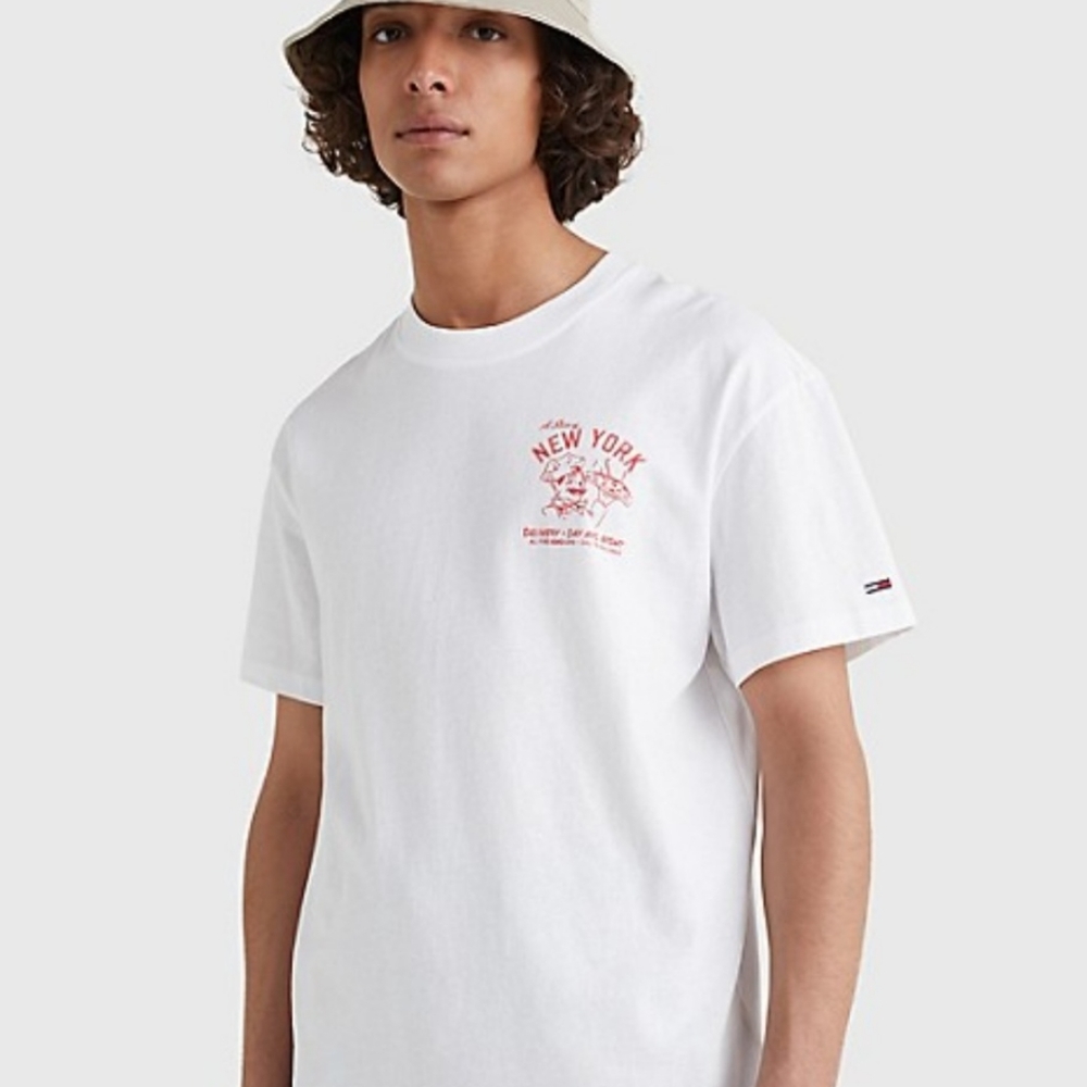 NWT Tommy Hilfiger NYC Pizza Logo T-Shirt